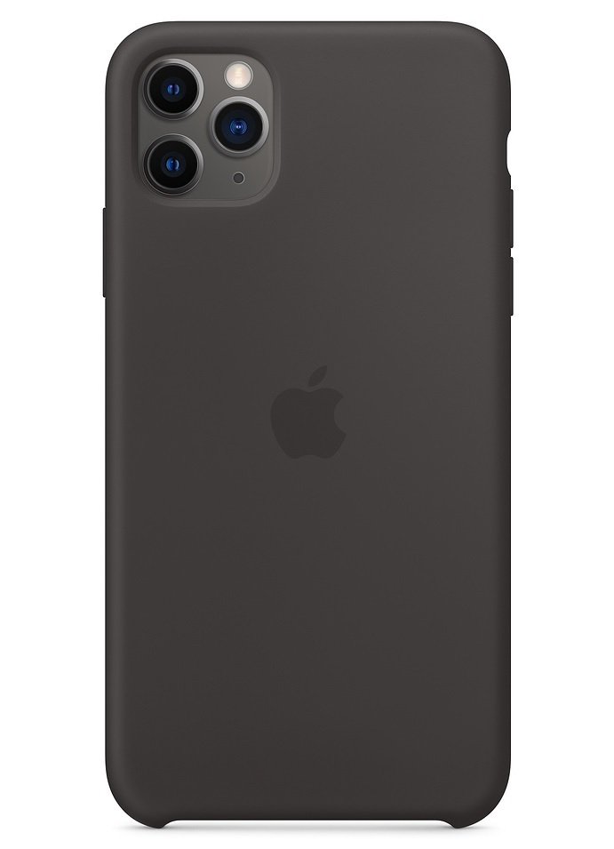 

APPLE для iPhone 11 Pro Max Silicone Case Black (MX002ZM/A), Чёрный