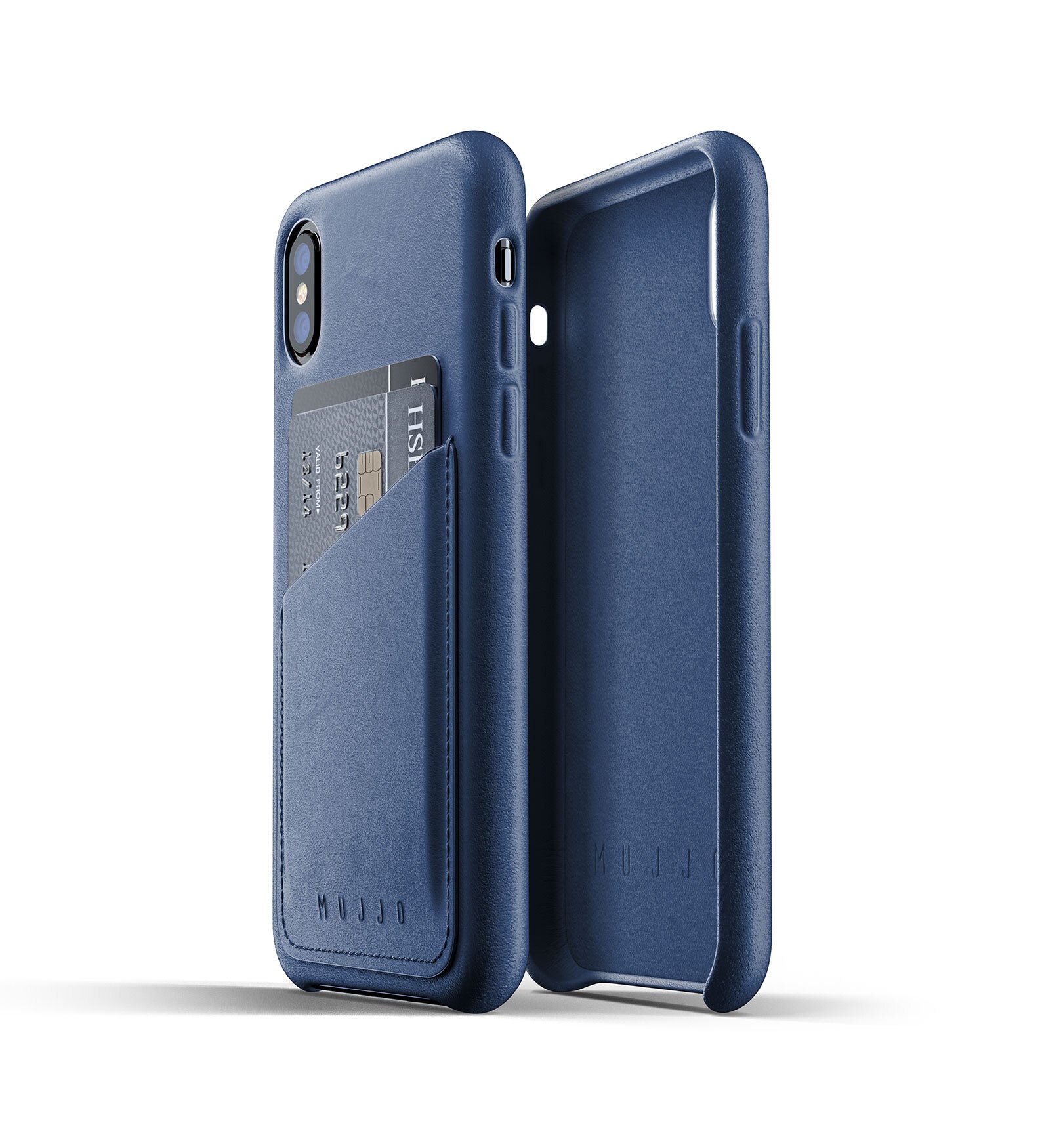 

MUJJO для iPhone Xs Full Leather Wallet Blue (MUJJO-CS-092-BL)