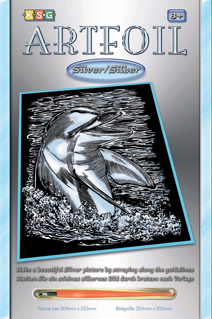 

Sequin Art ARTFOIL SILVER Dolphin (SA0608)