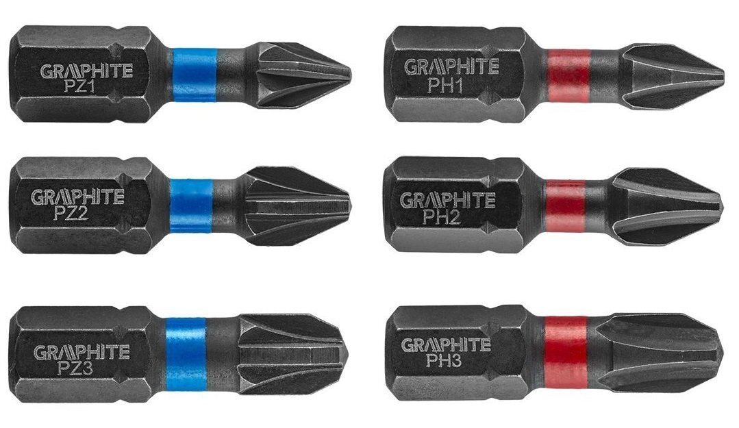 

GRAPHITE PH1/2/3, PZ1/2/3 x 25 мм, 6 шт. (56H540)