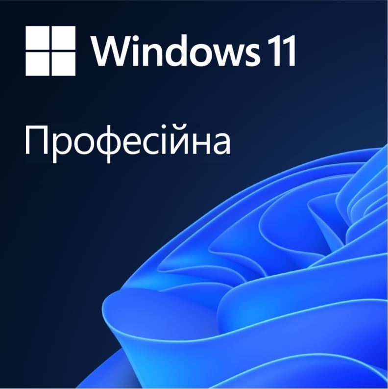 

MICROSOFT Windows 11 Pro 64Bit Ukrainian 1pk DSP OEI DVD (FQC-10557)