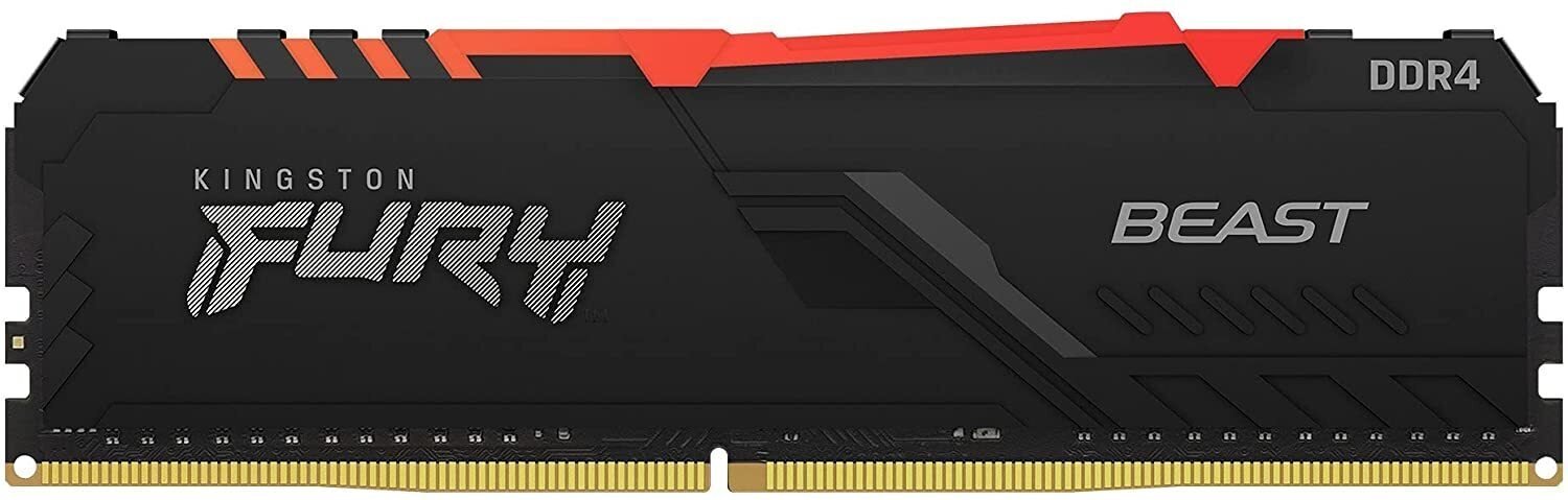 

KINGSTON DDR4-2666 16GB FURY Beast RGB (KF426C16BB1A/16)