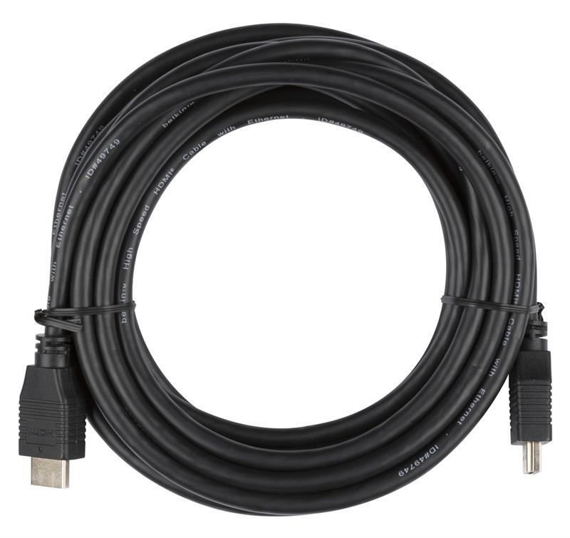 

BELKIN HDMI (AM / AM) High Speed ​​Ethernet 5m gold (HDMI0018G-5M), Чёрный