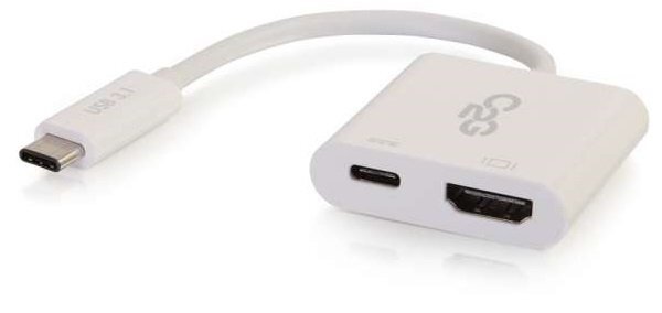 

C2G USB-C на HDMI/USB-C с зарядкой белый (CG80493)