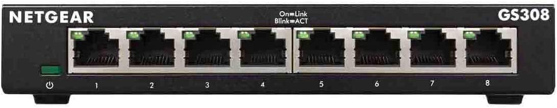 

NETGEAR GS308 8xGE, неуправляемый (GS308-300PES)