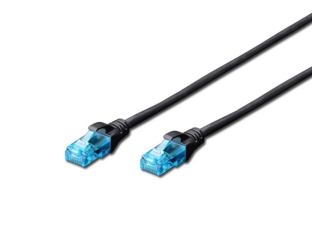 

DIGITUS CCA CAT 5e UTP, 3м, AWG 26/7, PVC, черный (DK-1512-030/BL)
