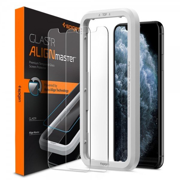 

Spigen для iPhone 11 Pro/XS/X AlignMaster Glas tR 2 pack (AGL00109)