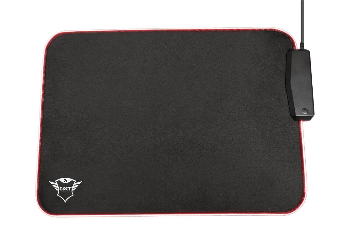 

TRUST GXT 765 Glide-Flex RGB Mouse Pad with USB Hub Black (23646), Чёрный