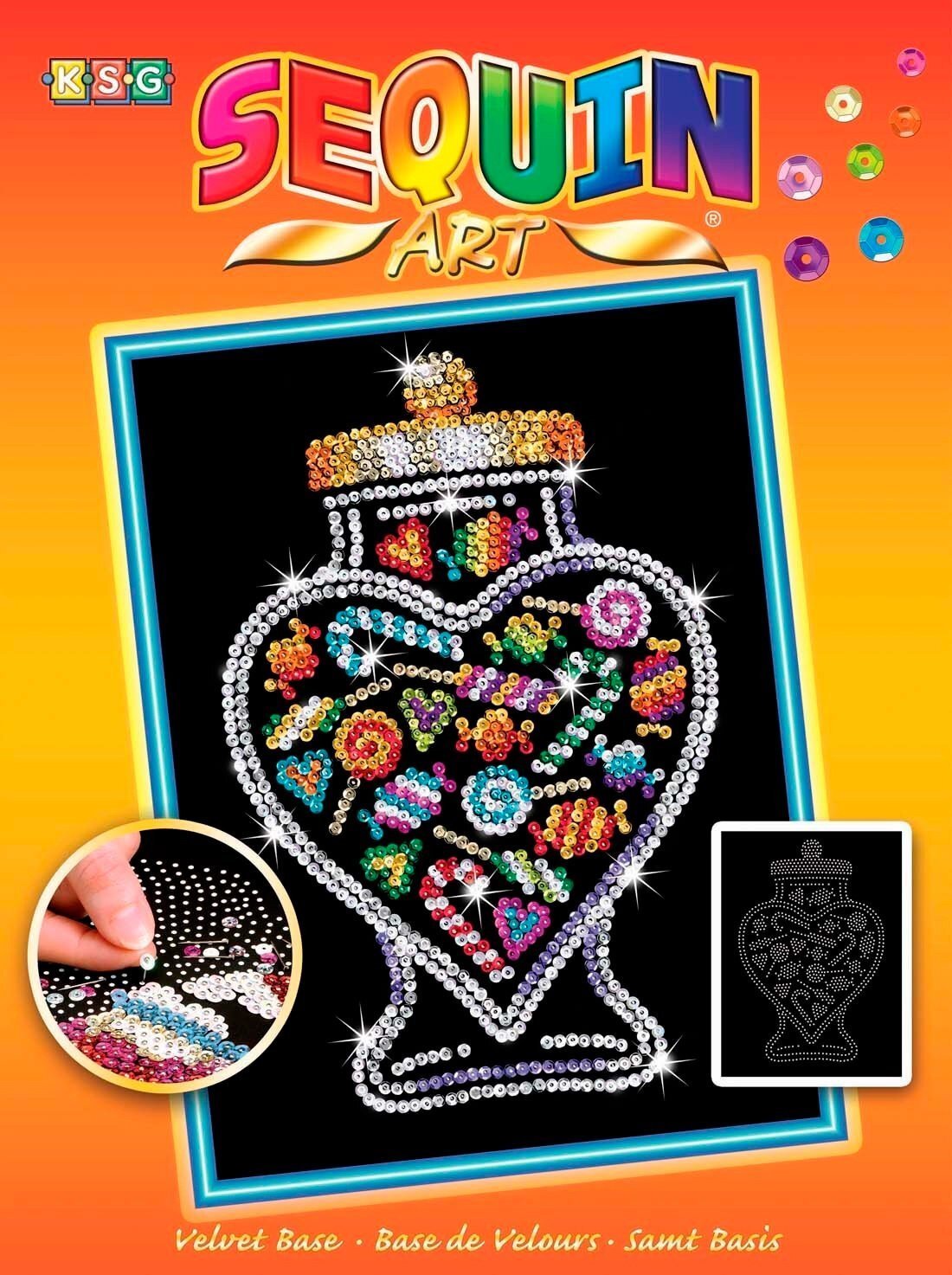 

Sequin Art ORANGE Candy Jar (SA1505)