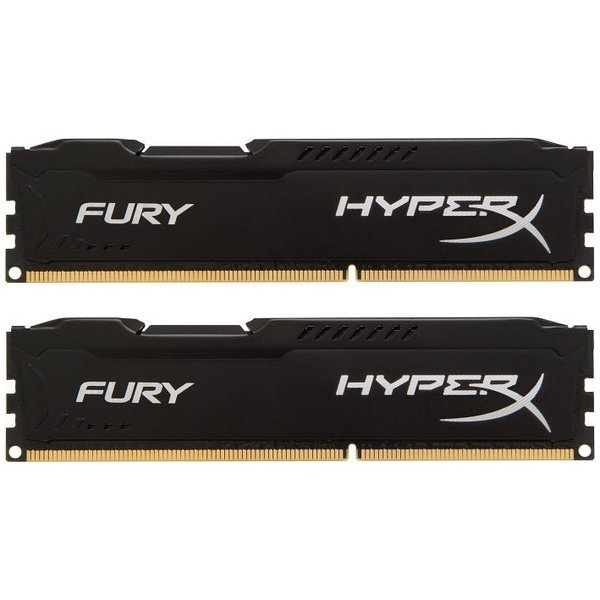 

HyperX DDR3-1600 2x4Gb Fury Black (HX316C10FBK2/8)