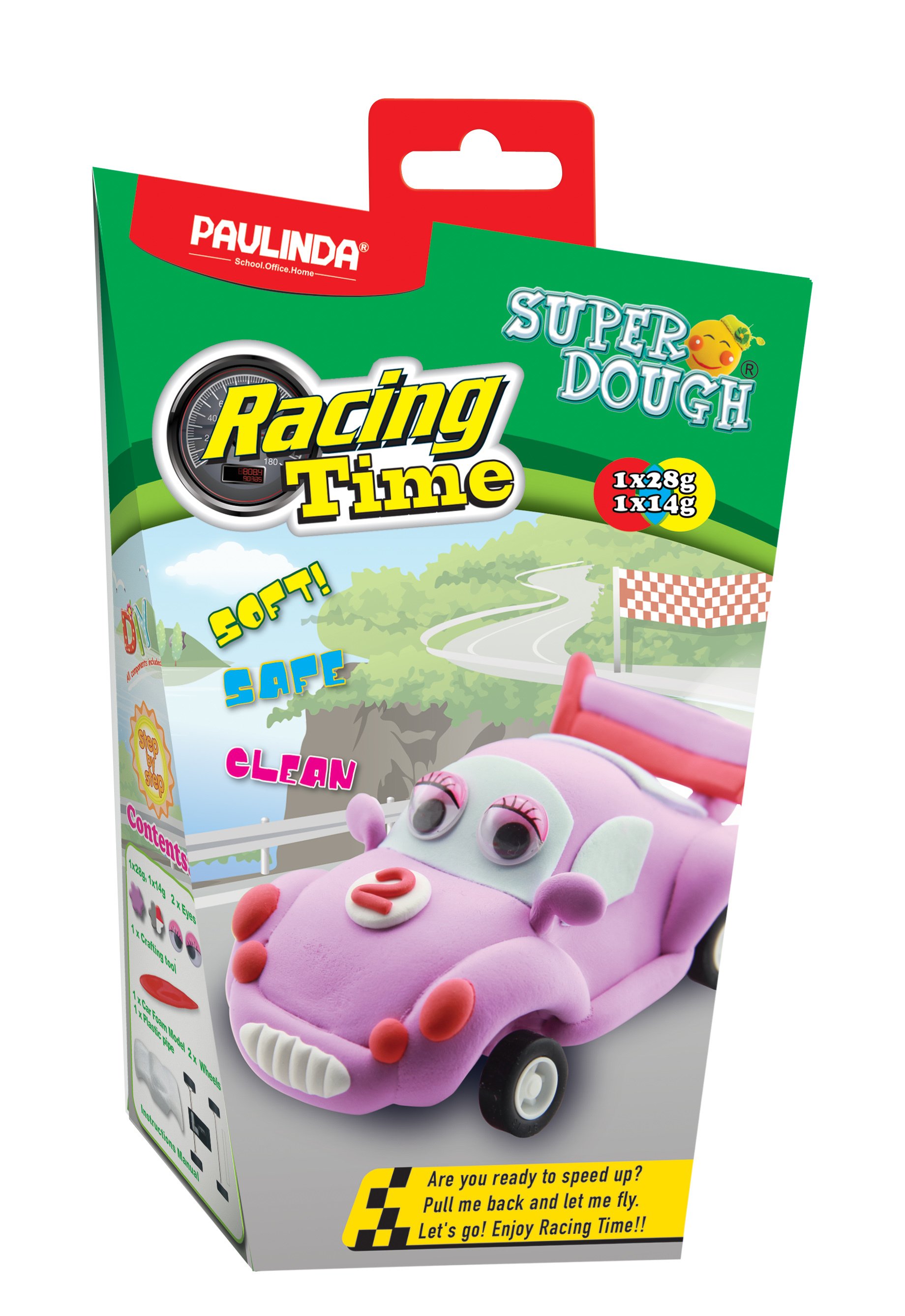 

Paulinda Racing time Машинка розовая, инерционный механизм (PL-081161-2)