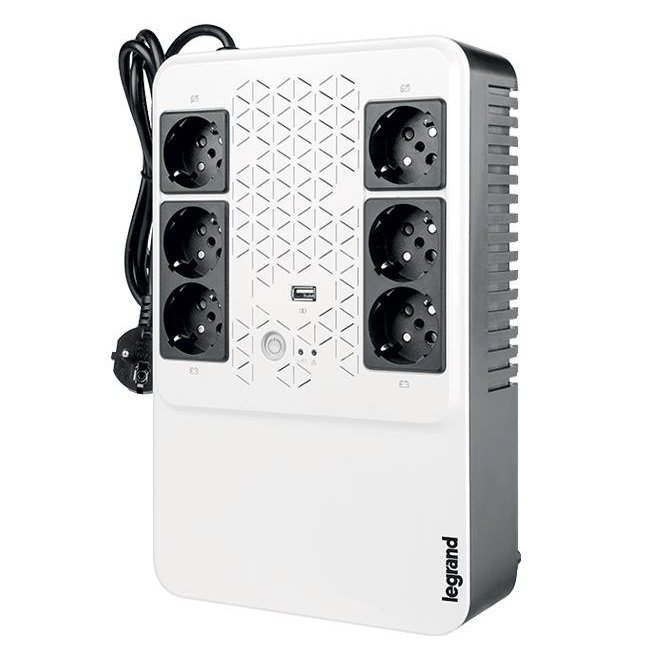 

LEGRAND KEOR MULTIPLUG 600 ВА / 360Вт, (4+2) хSchuko (310081)