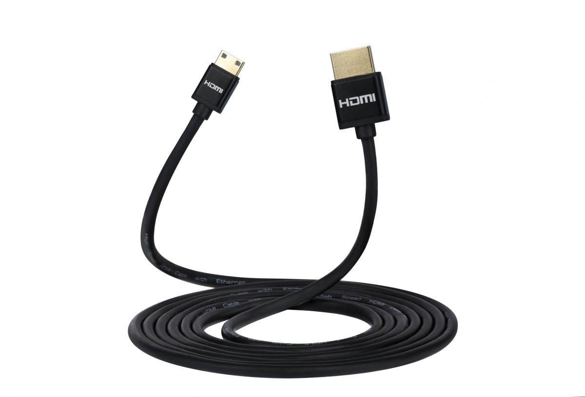 

2Е Ultra Slim HDMI 1.4 AM/mini AM High Speed, Alumium, black 2m (2EW-1120-2m)