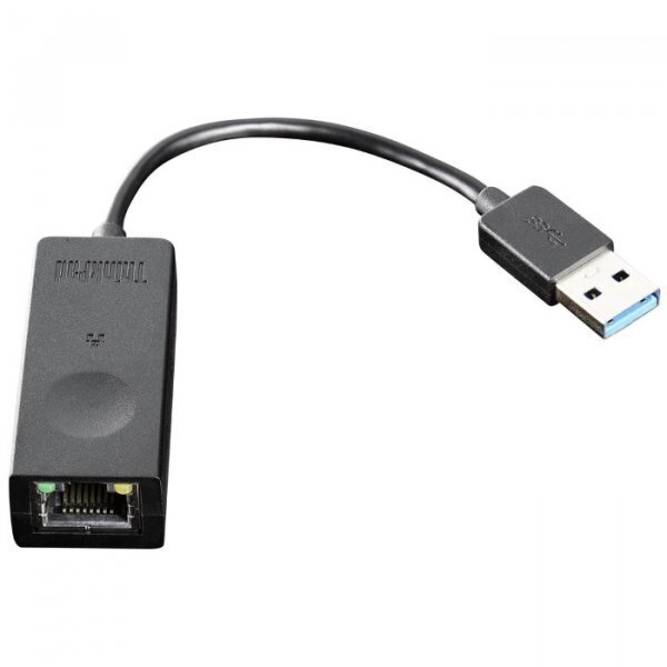 

LENOVO USB C Travel Hub USB 3.0 to Ethernet (4X90S91830), Чёрный