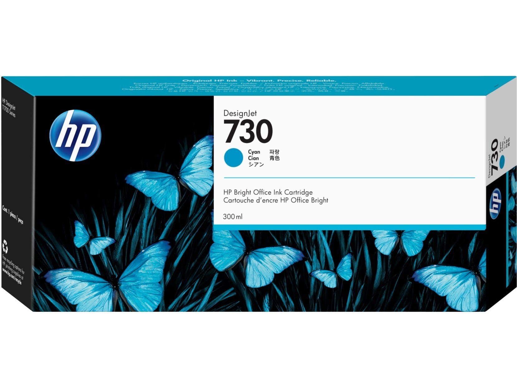 

HP 730 Cyan, 300 ml (P2V68A)