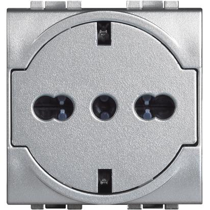 

LEGRAND Livinglight Розетка Алюминий (NT4140/16F), Cерый