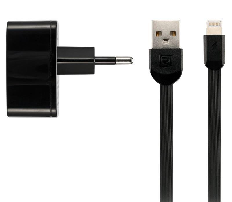 

REMAX 2.4 A Dual USB Charger + Data Cable for Lightning black