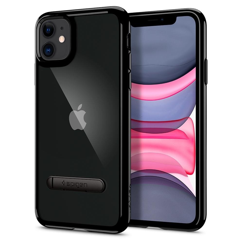 

Spigen для iPhone 11 Ultra Hybrid S Jet Black (076CS27434), Прозрачный|чёрный