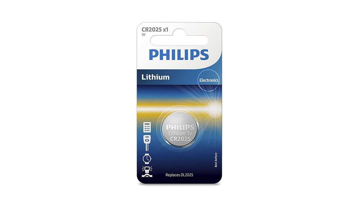 

PHILIPS Lithium CR 2025 BLI 1 (CR2025/01B)
