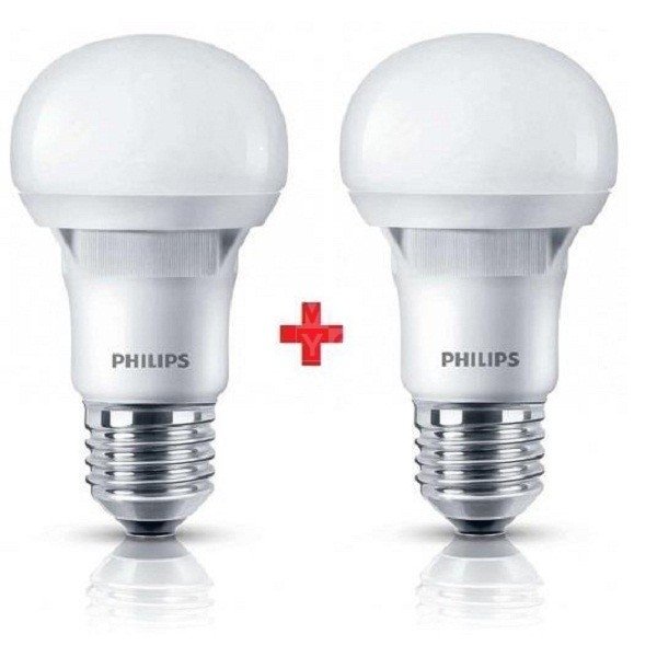 

PHILIPS LEDBulb E27 5-40W 230V 3000K A60 Essential (1+1) (8717943885329)