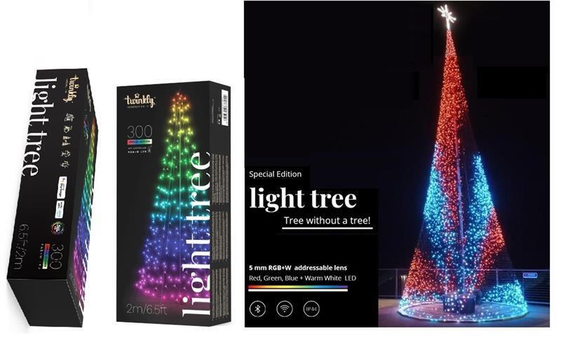 

Twinkly tree TWP300SPP-BEU Gen II, IP44, высота 2м, кабель черный (TWP300SPP-BEU)