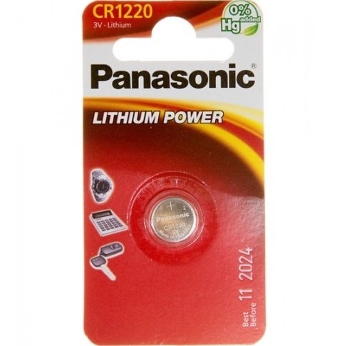 

PANASONIC CR 1220 BLI 1 LITHIUM (CR-1220EL/1B)