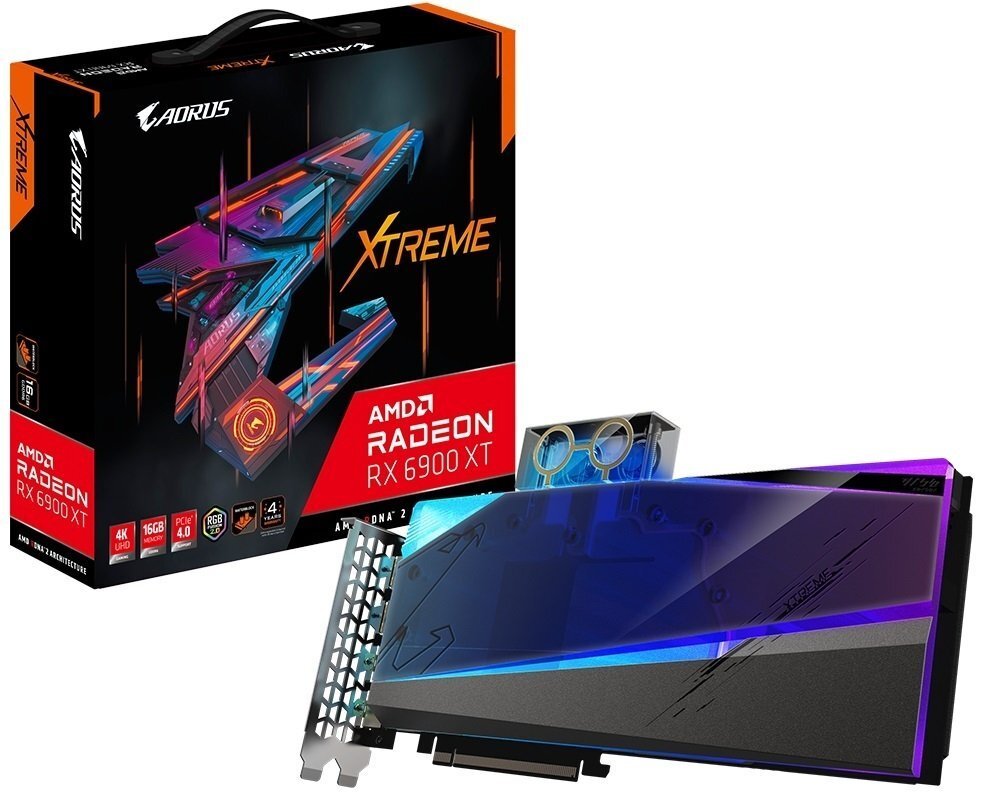 

GIGABYTE Radeon RX 6900 XT AORUS X WATERFORCE (GV-R69XTAORUSX_WB-16GD)