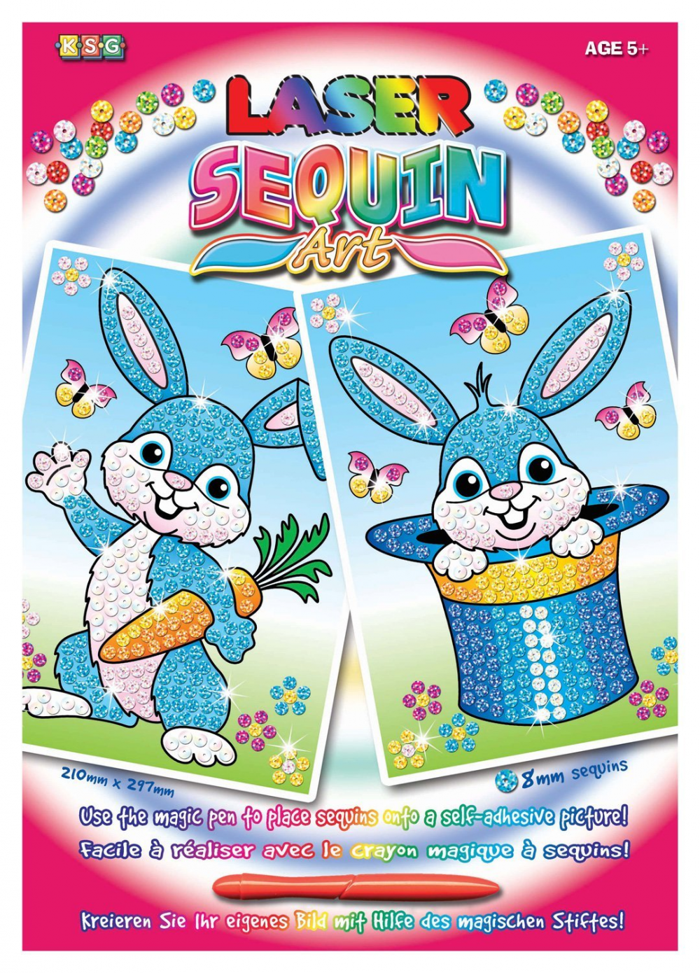 

Sequin Art LASER Rabbits (SA1320)