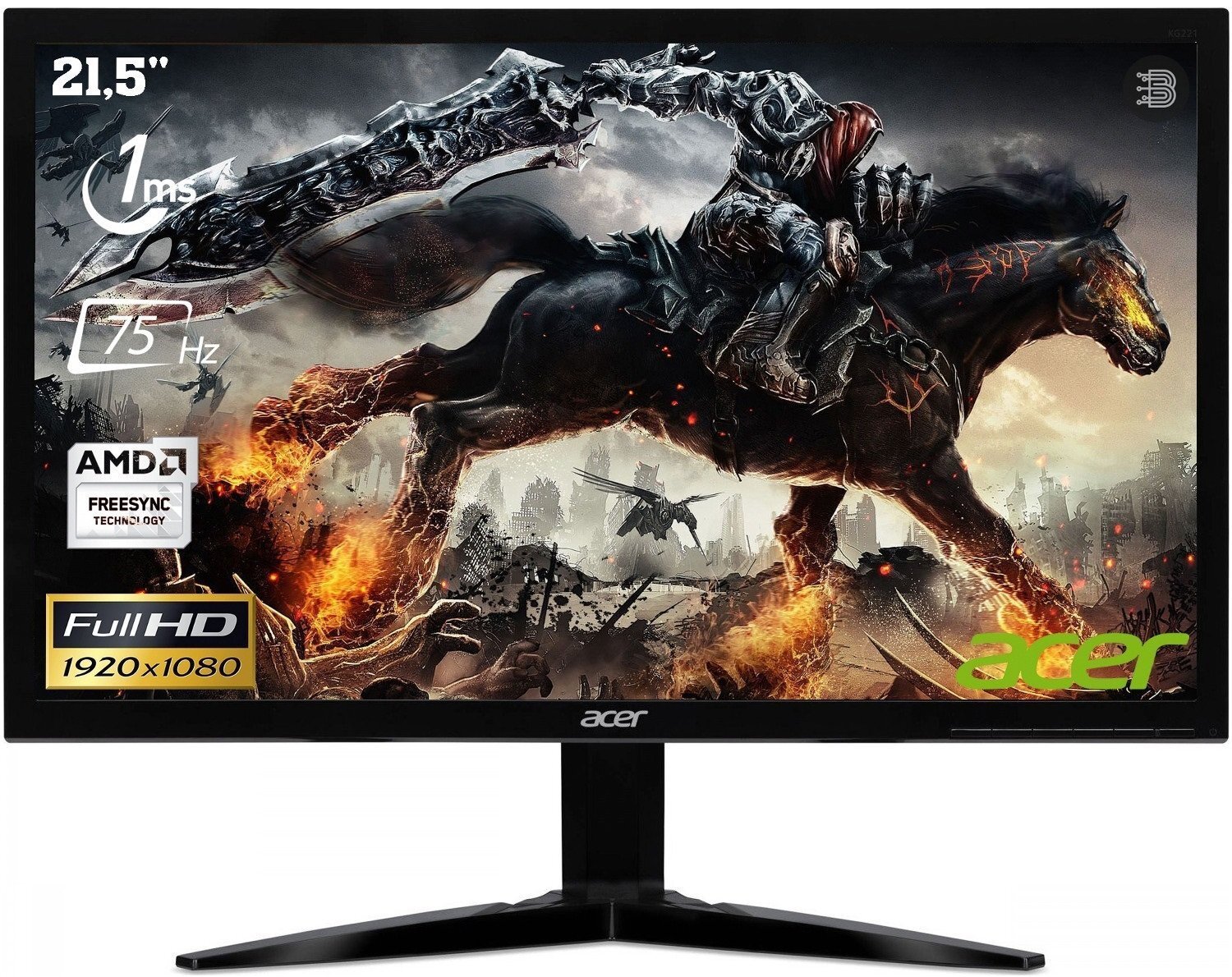 

ACER KG221QA (UM.WX1EE.A01), Чёрный