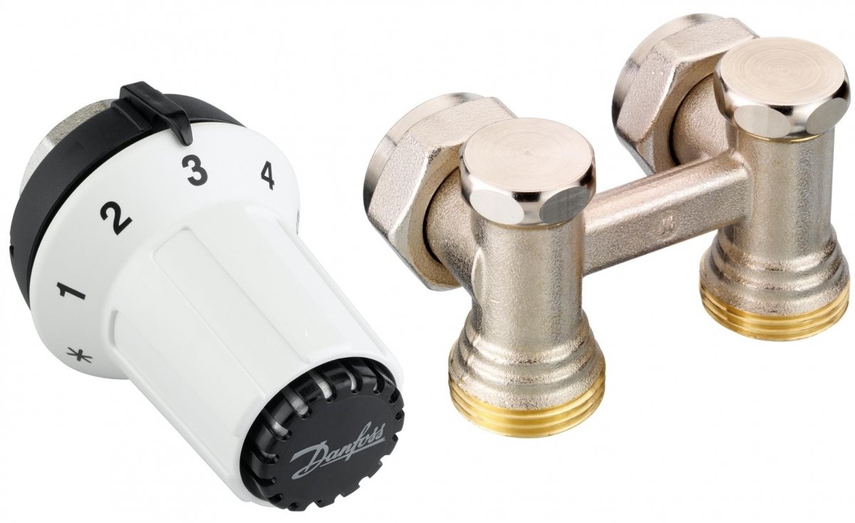 

Danfoss RAS-CK + RLV-KS 1/2", угловой (013G5276)