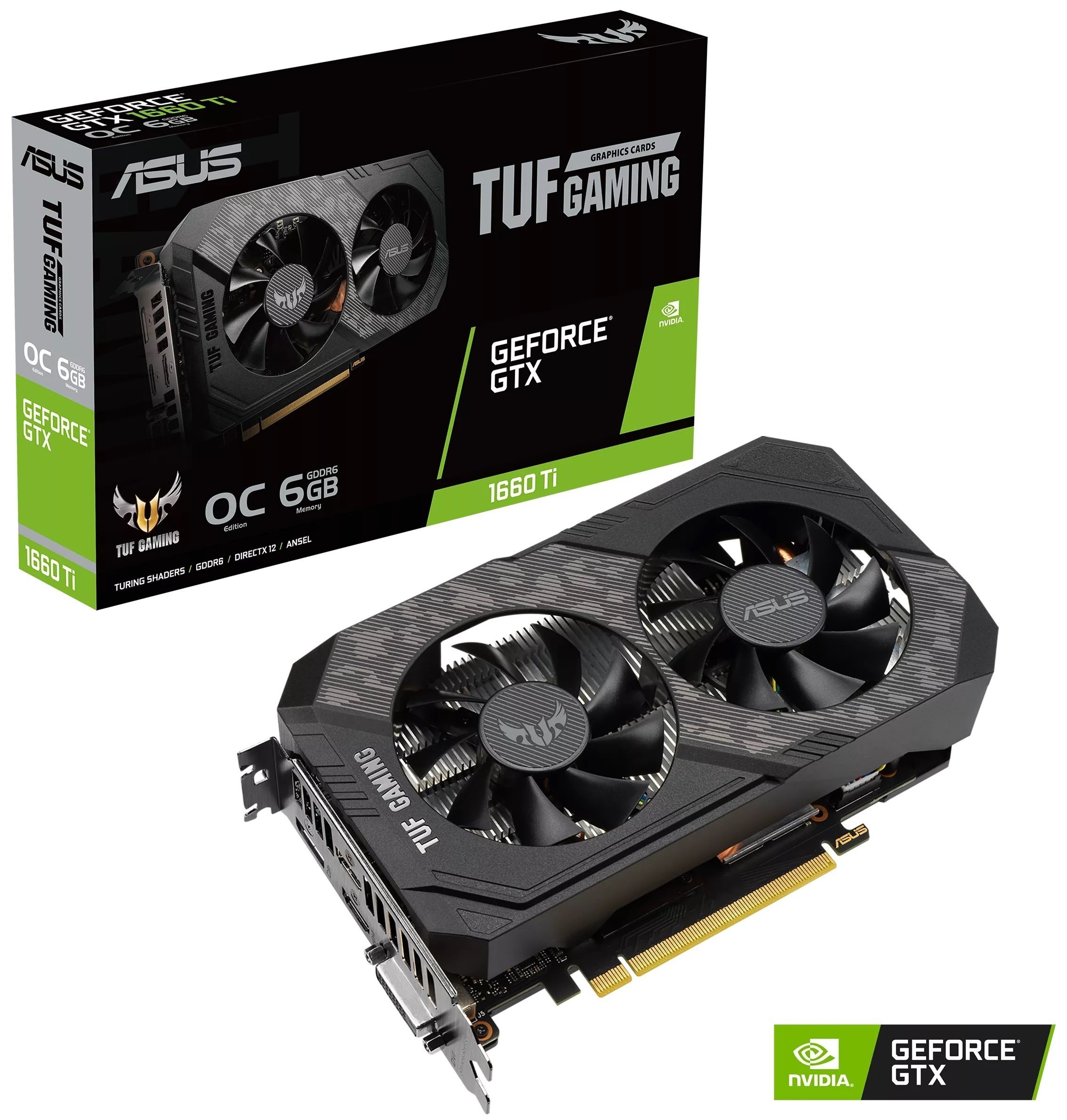 

ASUS GeForce GTX1660TI TUF EVO GAMING (TUF-GTX1660TI-O6G-EVO-GA)