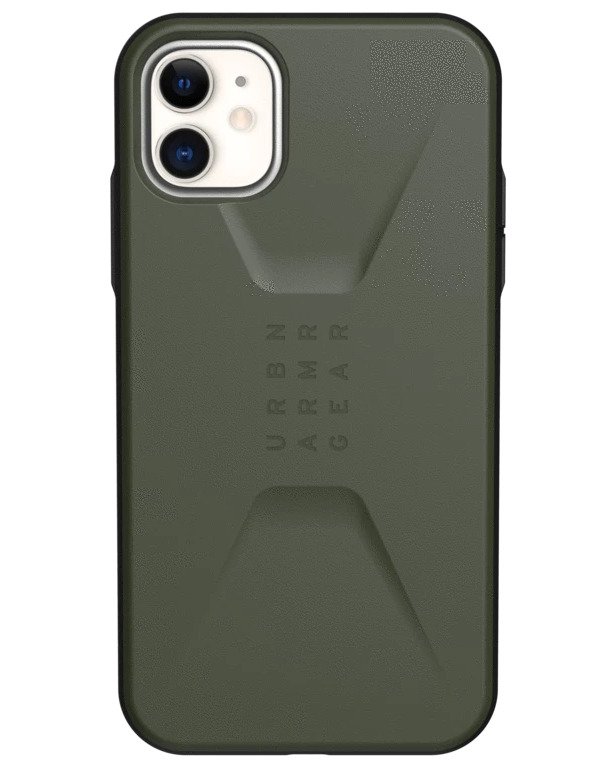 

UAG для iPhone 11 Civilian Olive Drab (11171D117272), Оливковый