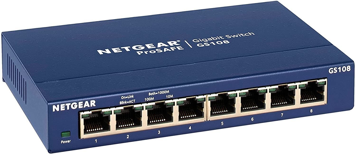 

NETGEAR GS108GE 8xGE, неуправляемый (GS108GE)