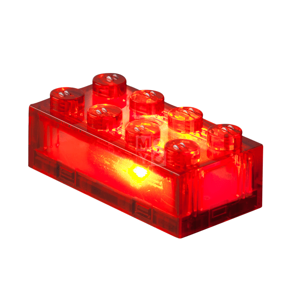 

LIGHT STAX с LED подсветкой Transparent красный 1 эл. 4х2 (LS-S11903-01)