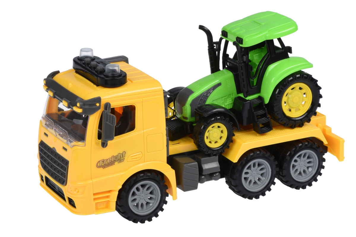 

Same Toy Truck Тягач желый с трактором со светом и звуком (98-613AUt-1)