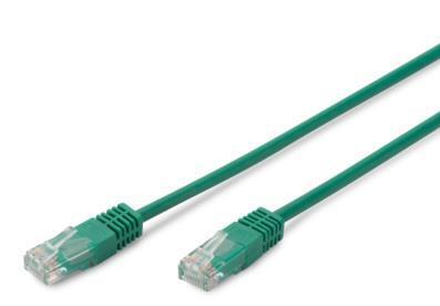 

DIGITUS CAT 5e UTP, 1м, AWG 26/7, PVC, зеленый (DK-1511-010/G)