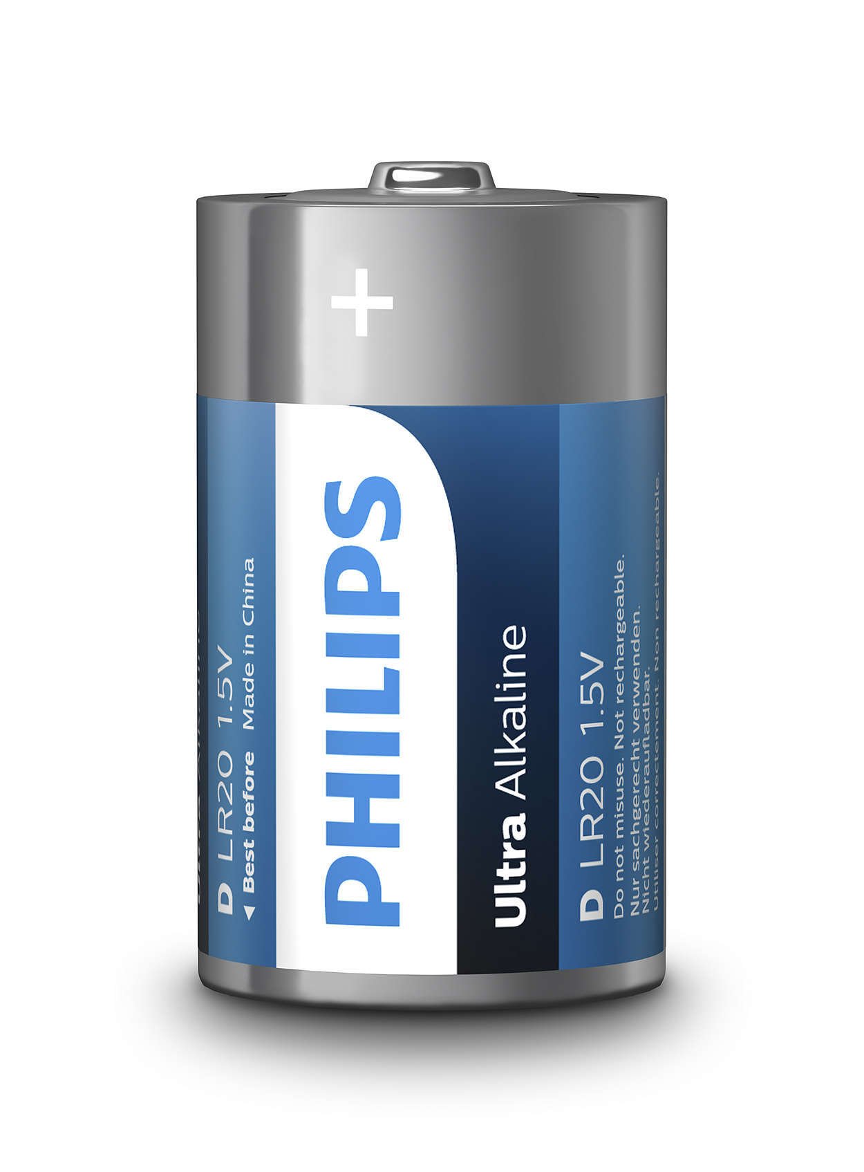 

PHILIPS Ultra Alkaline D BLI 2 (LR20E2B/10), Синий