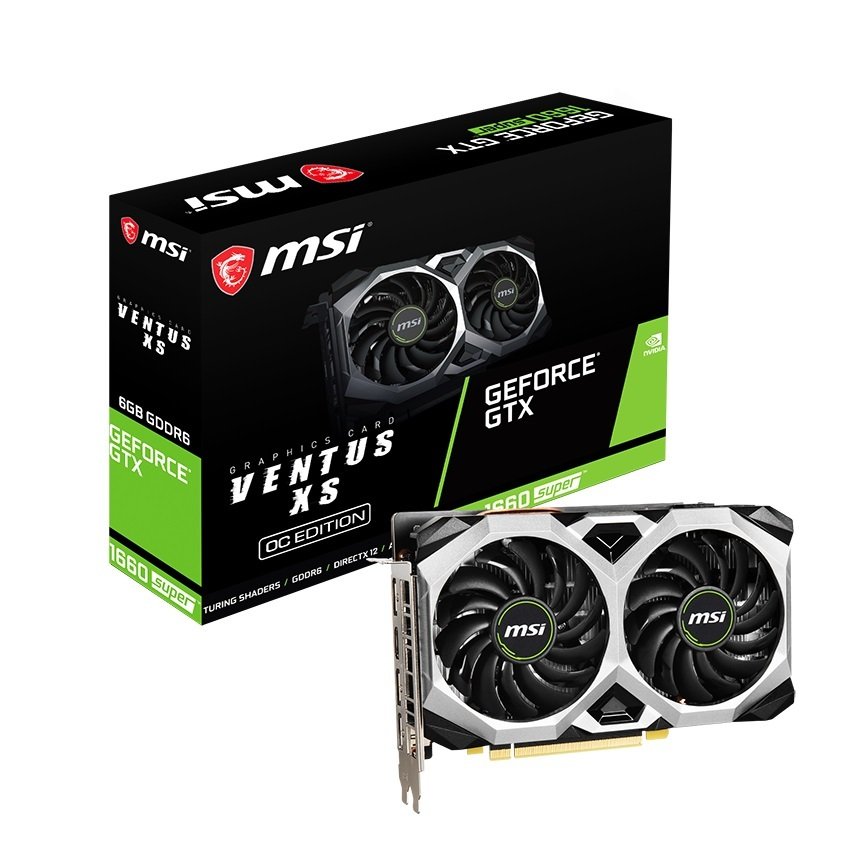 

MSI GeForce GTX1660 (GTX1660 SUPER VENT XS OC)