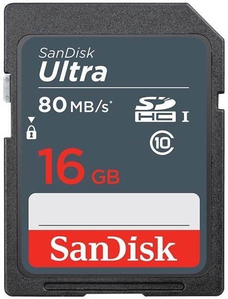 

SANDISK SDHC 16GB Class 10 Ultra Lite UHS-I R80MB/s (SDSDUNS-016G-GN3IN)