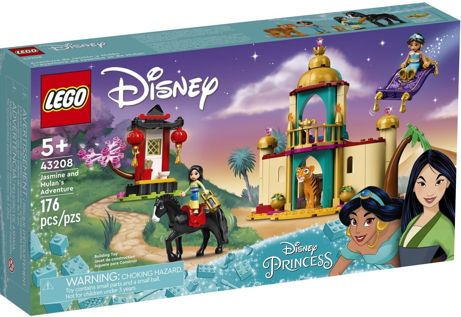 

LEGO Disney Приключения Жасмин и Мулан (43208), Разноцветный