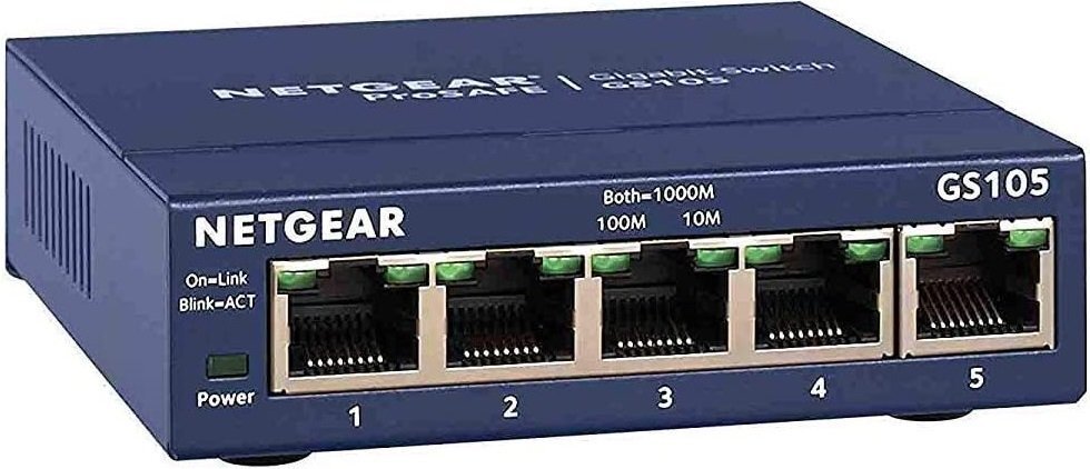 

NETGEAR GS105GE 5xGE, неуправляемый (GS105GE)
