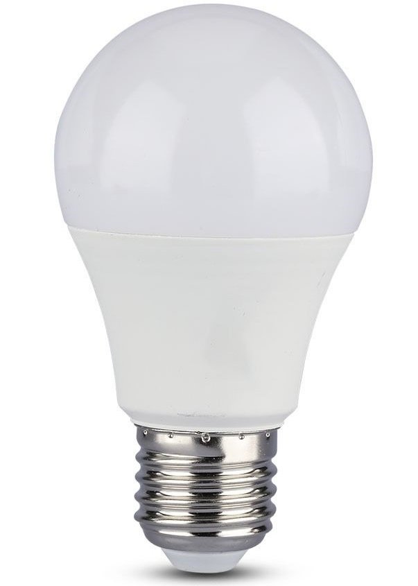 

V-TAC, 12W-70W, SKU-7482, A60 LED PLASTIC BULB 2700K E27,CRI>95 (3800157651103)