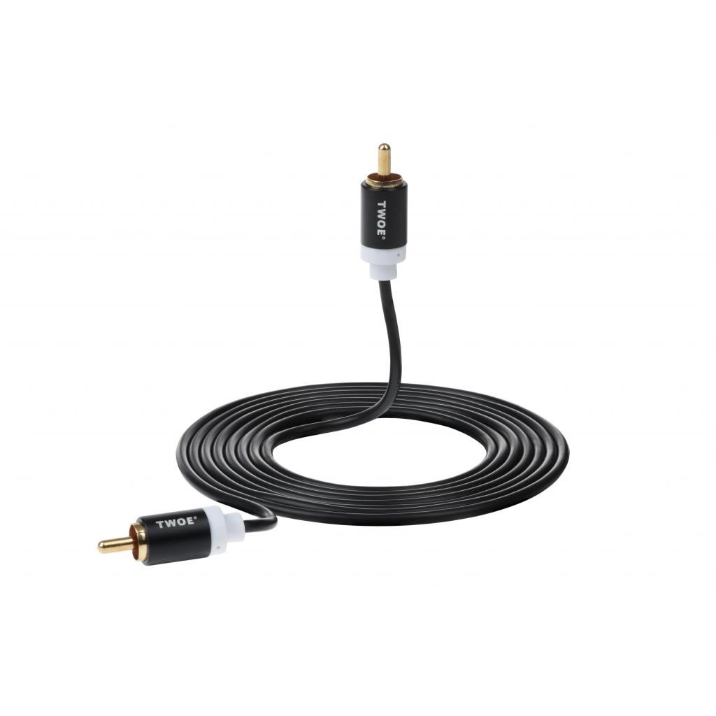 

2E 1RCA Plug -1RCA Plug, Al, 1.8m (2EW-9676), Чёрный