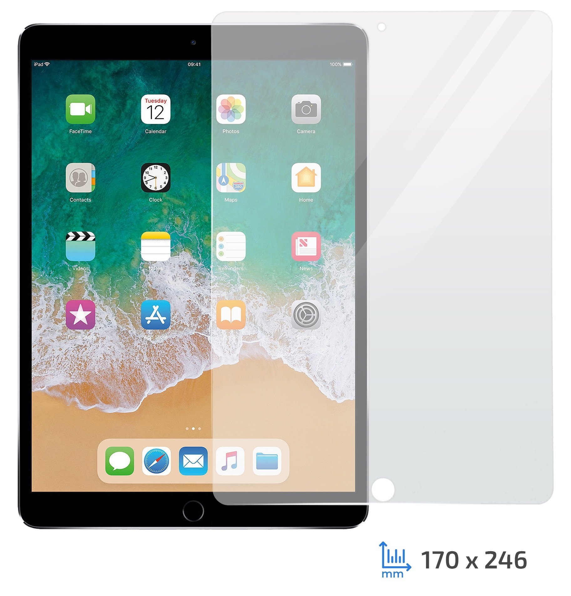 

2Е APPLE iPad Pro 10.5" 2.5D clear (2E-TGIPD-PAD10.5), Прозрачный