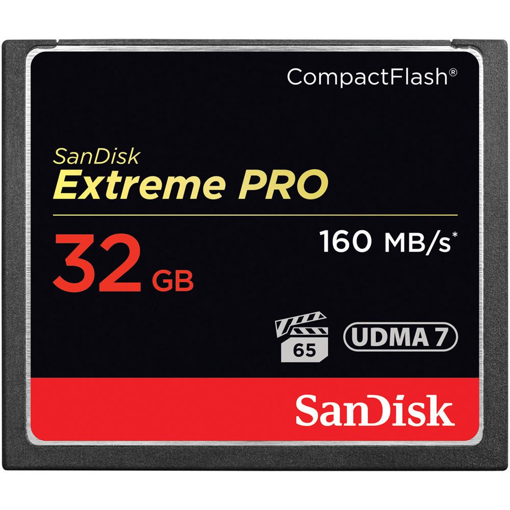 

SANDISK Compact Flash 32GB eXtreme Pro 160MB/s