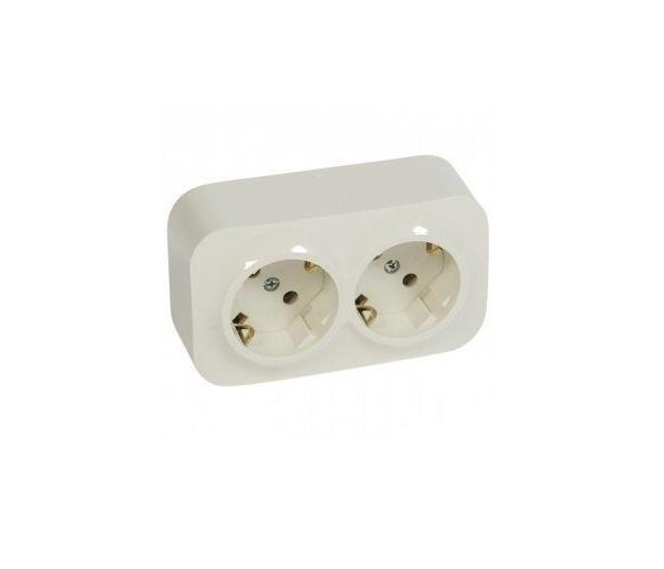 

LEGRAND 2x2К+З Schuko без шторок, слоновая кость (782443), Кремовый