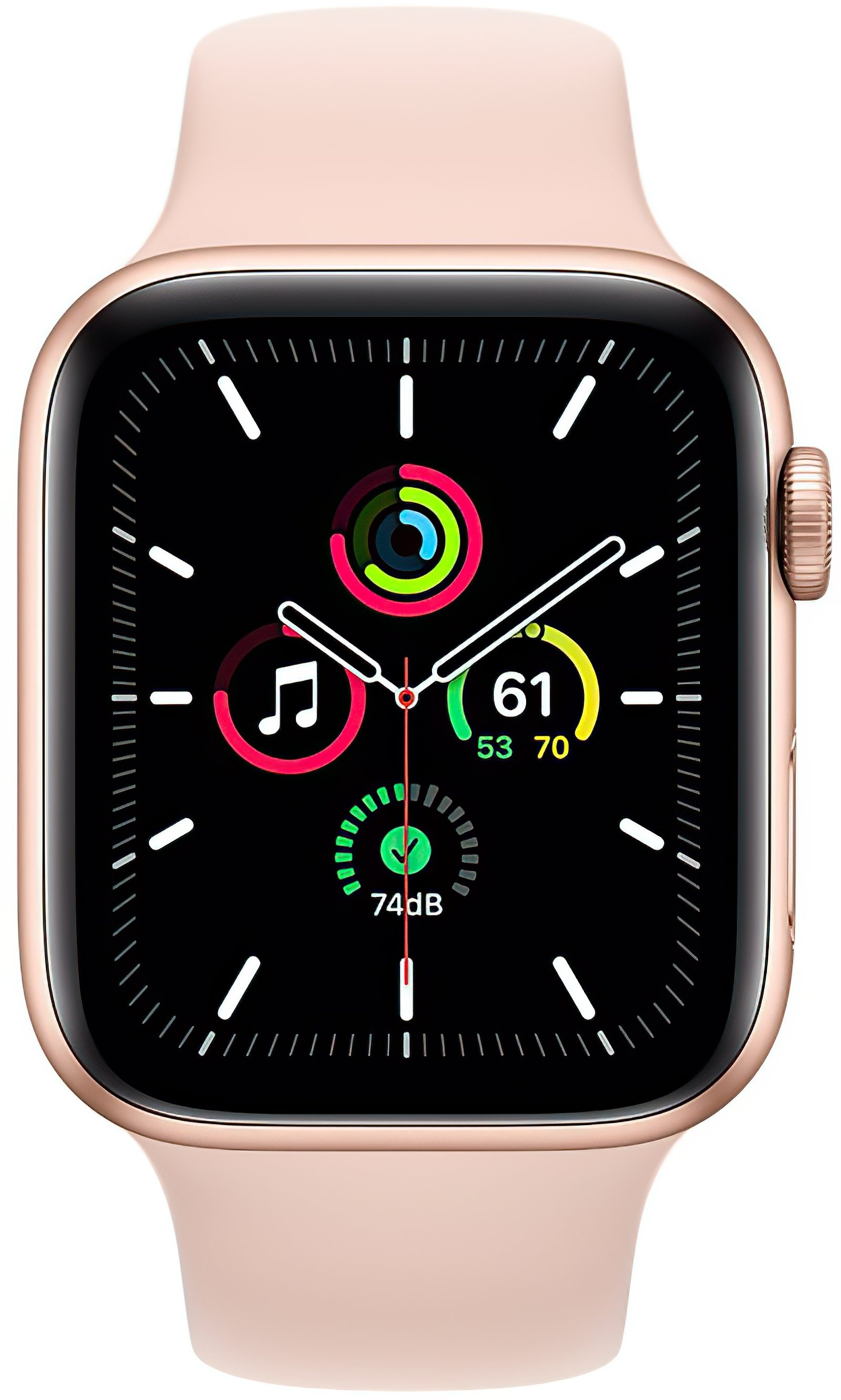 

APPLE Watch SE GPS 44mm Gold Aluminium Case with Pink Sand Sport Band Regular