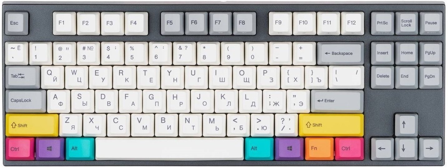 

Varmilo VA87M CMYK Cherry MX Black (VA87ML2W/LLK12RB), Белый|чёрный