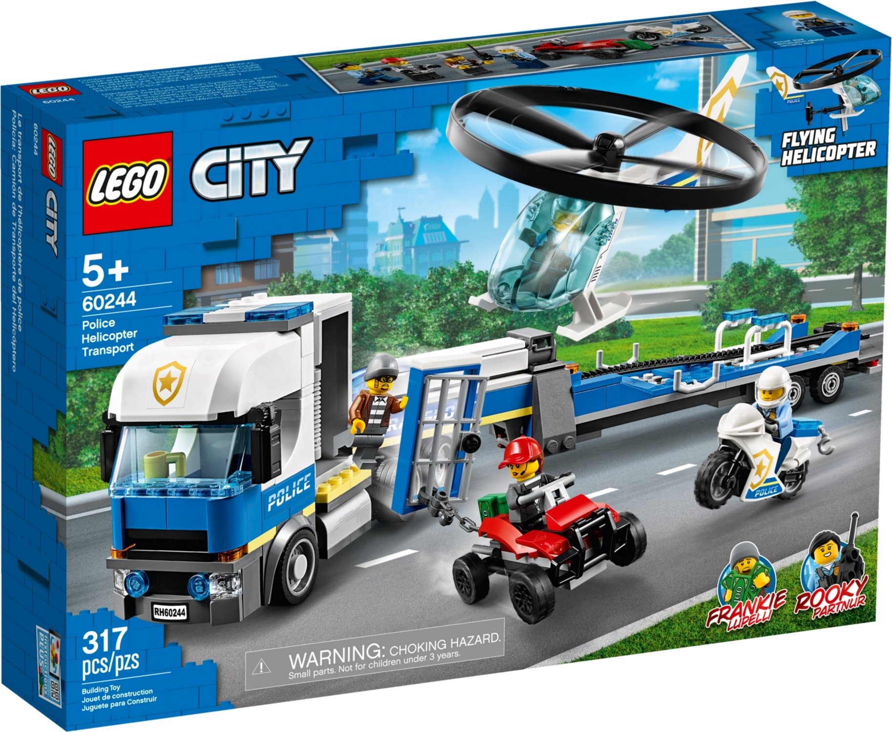 

LEGO City Полицейский вертолётный транспорт (60244)