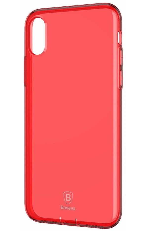 

Baseus для iPhone X/Xs Simple Series Pluggy Transparent Red (ARAPIPHX-A09), Красный